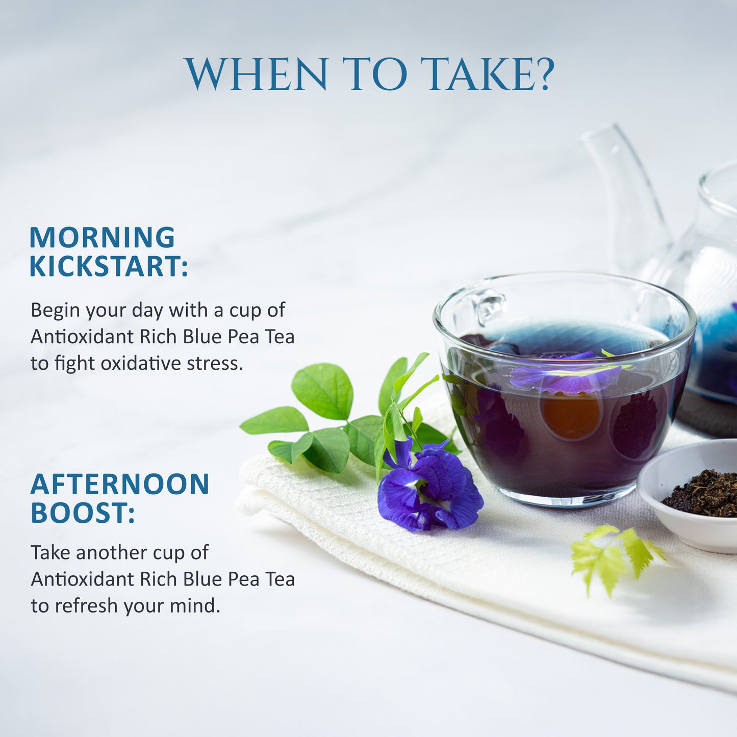 Antioxidant Rich Blue Pea Tea | Pack of 2 | Rich in Antioxidants, Improves Digestion | Helps in weight management | 40 Teabags