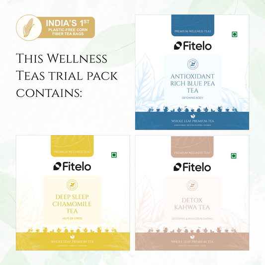 Wellness Teas Combo (Teabags) | 7 Flavors, 6 Bags Each | 42 Teabags