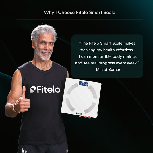 Fitelo Smart Scale | Track 18 Body Metrics | Track your weight loss journey