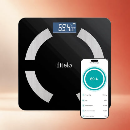 Fitelo Smart Scale 2.0 | Track 25+ Body Metrics | Track your weight loss journey