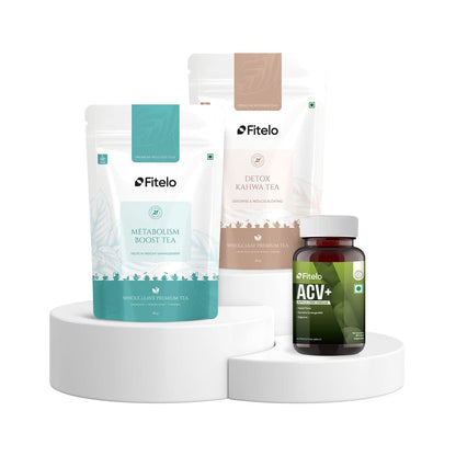 Fitelo Metabolism Combo | Detox, Fat Burn & Energy Boost | 1 Month