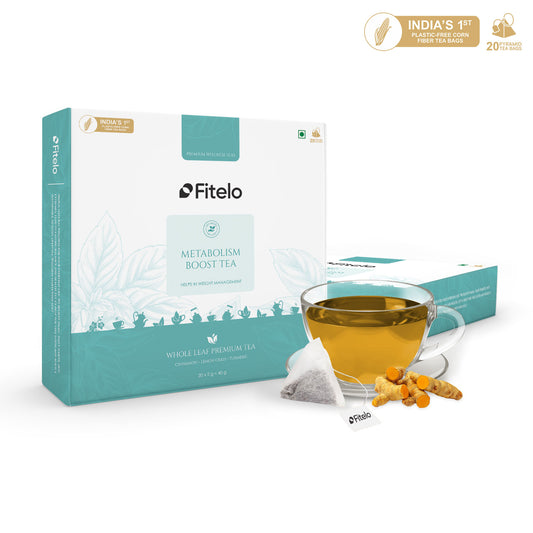 Metabolism Boost Tea | Pack of 2 | Helps in Fat Burning & Boosts Energy | Aid Weight Management |  40 Teabags
