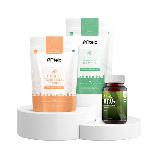 Fitelo Digestive Combo | Reduce Bloating, Boost Metabolism & Support Natural Weight Loss | 1 Month
