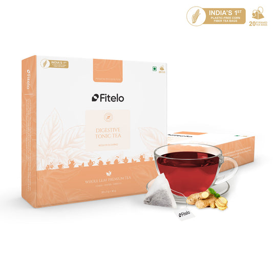 Digestive Tonic Tea | Pack of 2 | Improves digestion & Reduces Bloating | Lower Inflammation | 40 Teabags