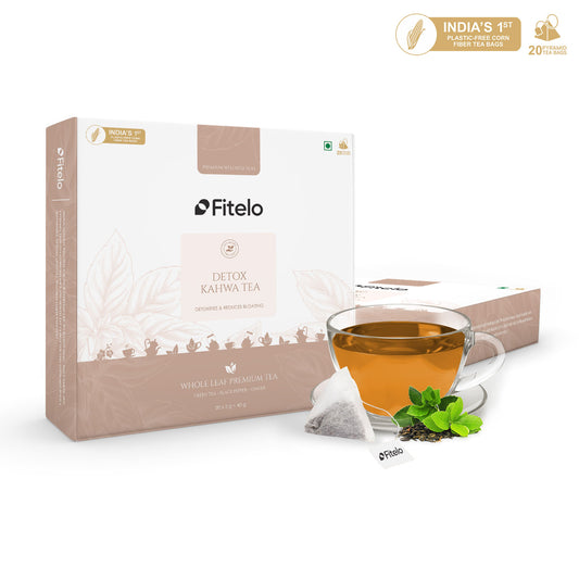 Detox Kahwa Tea | Pack of 2 | Aids in Detox & Reduce Bloating | Natural | 40 Teabags