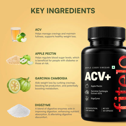 Apple Cider Vinegar | Taste Free & Enamel Safe | For Weight Management & Better Digestion