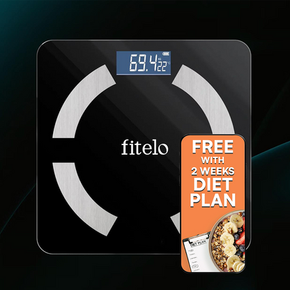 Fitelo Fat-Loss Starter Kit | Smart Scale + 2-Week Diet Plan | Kickstart Your Weight-Loss