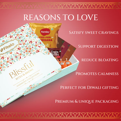 Fitelo Premium Diwali Gift Hamper | 23-in-1 Healthy Gift Box with Sugar Free Chocolates, Herbal Teas, Dry Fruits, Makhana, Candles & Greeting Card