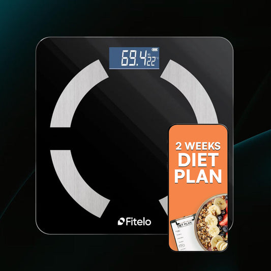 Fitelo Fat-Loss Starter Kit | Smart Scale + 2-Week Diet Plan | Kickstart Your Weight-Loss