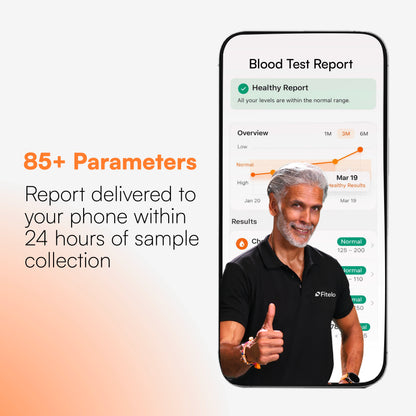 Fitelo Full Body Health Assessment | 85+ Tests + Doctor Consultation — At Home