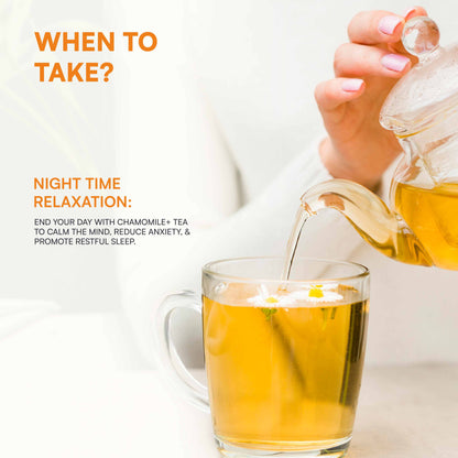 Chamomile+ Deep Sleep Tea | Natural | Helps in Relaxing Body & Mind | Helps in Relaxation | 50 cups