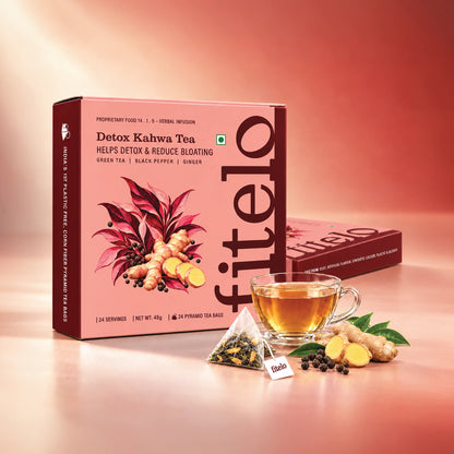 Detox Kahwa Tea | Pack of 2 | Aids in Detox & Reduce Bloating | Natural | 48 Teabags