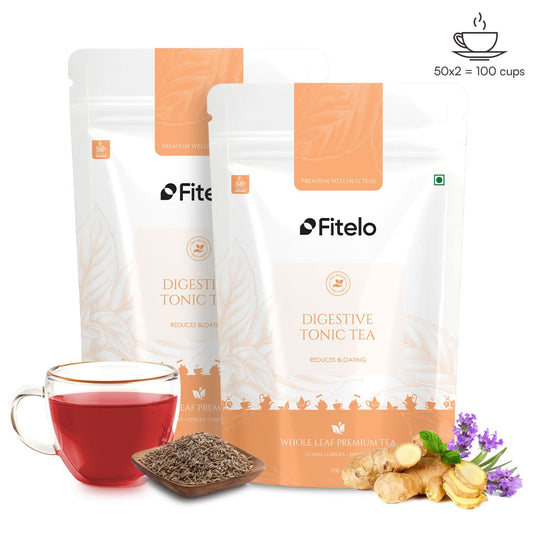 Digestive Tonic Tea | Pack of 2 | Improves digestion & Reduces Bloating | Lower Inflammation | 40 Teabags