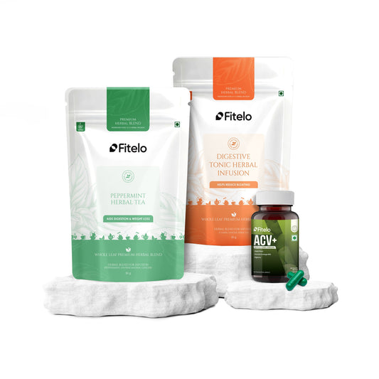 Fitelo Digestive Combo | Reduce Bloating, Boost Metabolism & Support Natural Weight Loss | 1 Month