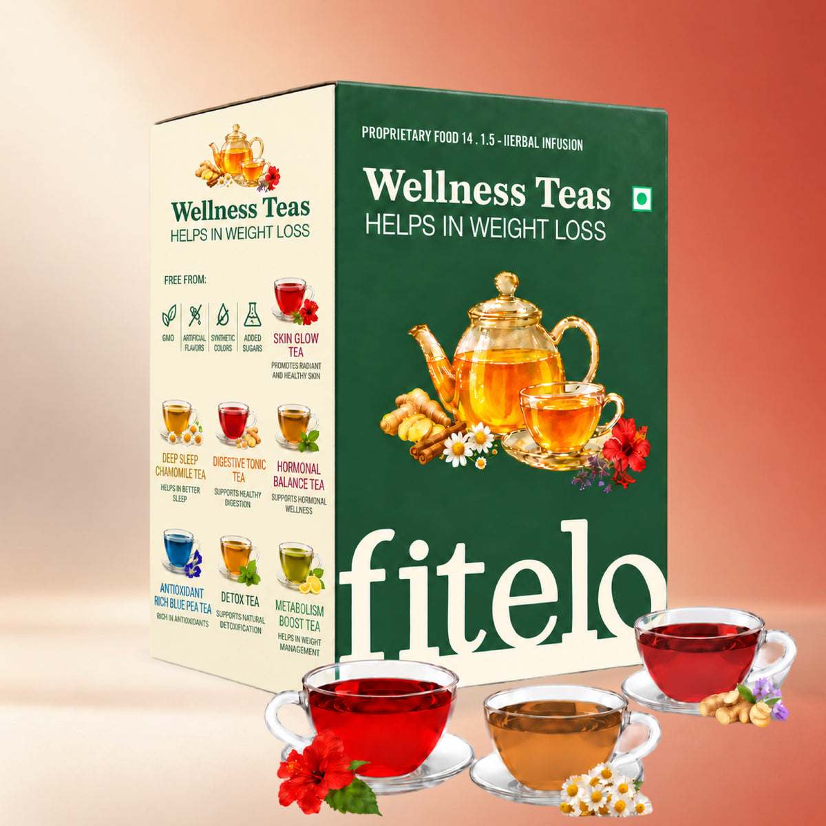 Wellness Teas Combo (Loose Tea) | Pack of 2 | 280g Total