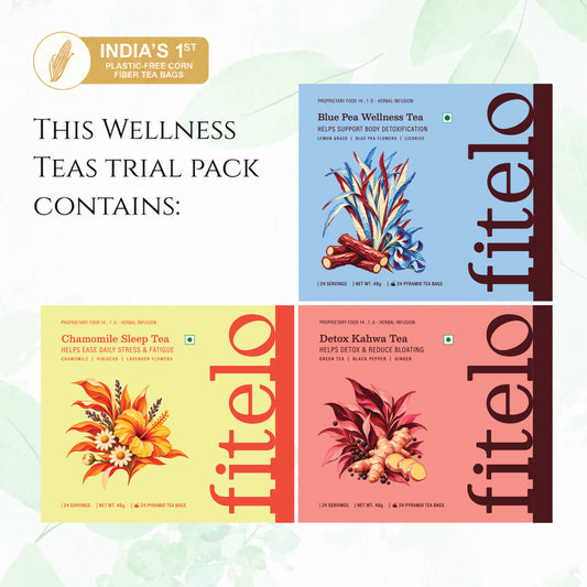 Wellness Teas Combo (Loose Tea) | Pack of 2 | 280g Total