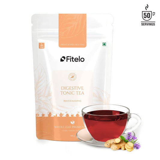 Digestive Tonic Tea | Natural | Improves digestion & Reduces Bloating | Lower Inflammation | 50 cups