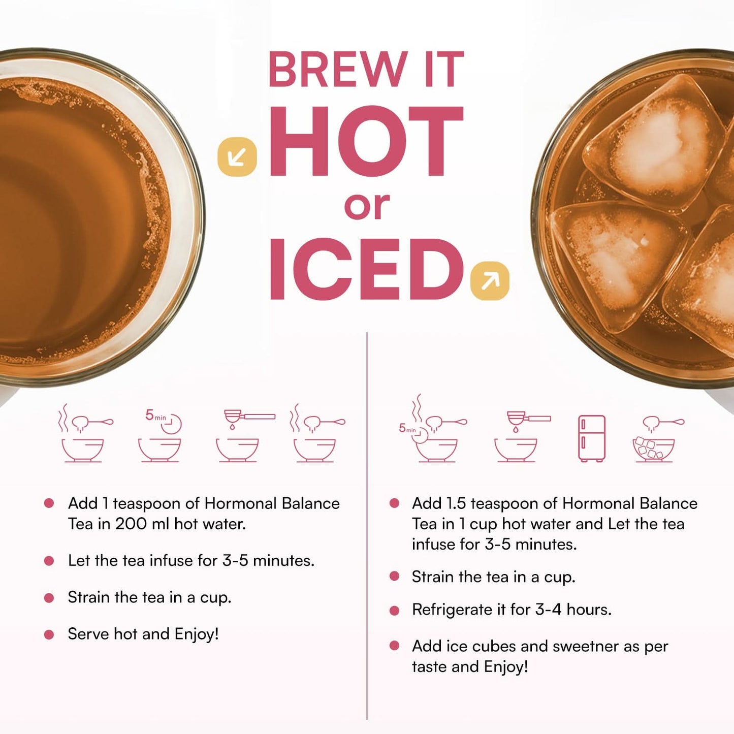 Hormonal Balance Tea | Natural | Anti-Inflammatory, Balances Hormones | Rich in Anti Oxidants |  50 cups