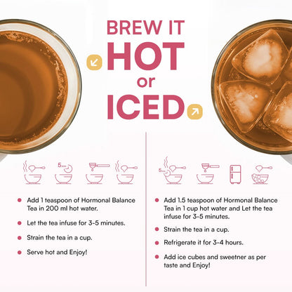 Hormonal Balance Tea | Natural | Anti-Inflammatory, Balances Hormones | Rich in Anti Oxidants |  50 cups