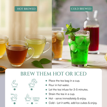 Wellness Teas Combo (Teabags) | 7 Flavors, 6 Bags Each | 42 Teabags