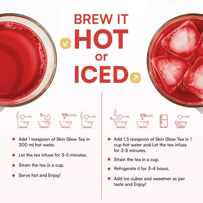 Skin Glow Tea | Natural | Promotes Relaxation, Helps Skin Glow | 50 cups