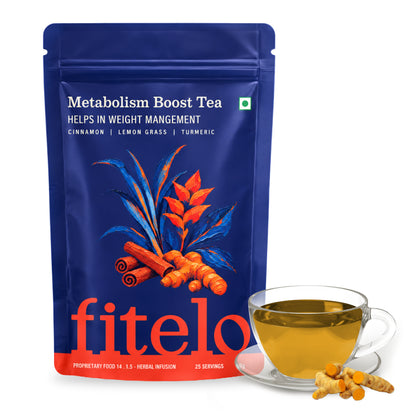 Metabolism Boost Tea | Natural | Helps in Fat Burning & Boosts Energy | Aid Weight Management |  50 Cups