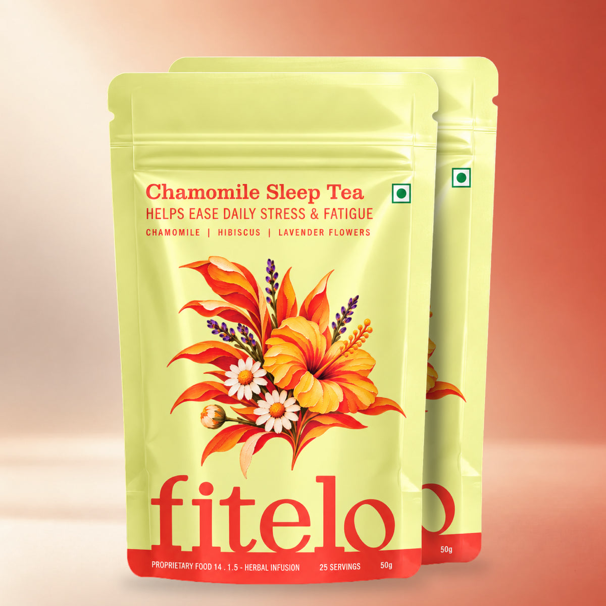 Chamomile+ Deep Sleep Tea | Natural | Helps in Relaxing Body & Mind | Helps in Relaxation | 50 cups
