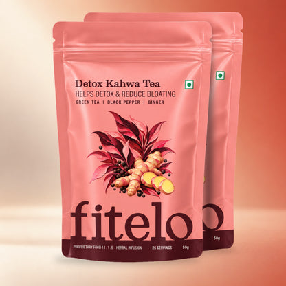 Detox Kahwa Tea | Aids in Detox & Reduce Bloating | Natural | 50 Servings