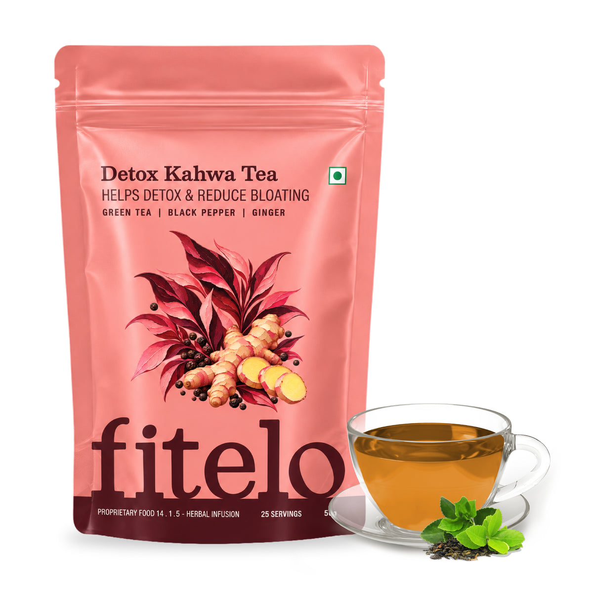 Detox Kahwa Tea | Aids in Detox & Reduce Bloating | Natural | 50 Servings