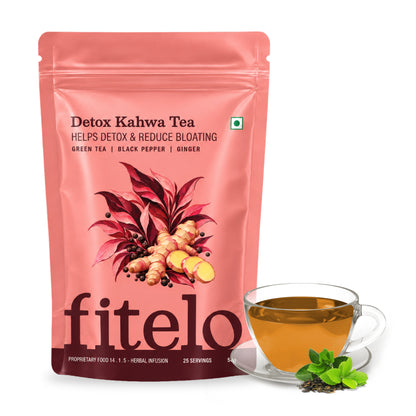 Detox Kahwa Tea | Aids in Detox & Reduce Bloating | Natural | 50 Servings