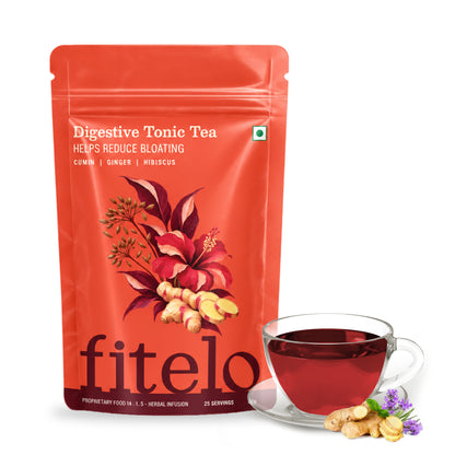 Digestive Tonic Tea | Natural | Improves digestion & Reduces Bloating | Lower Inflammation | 50 cups
