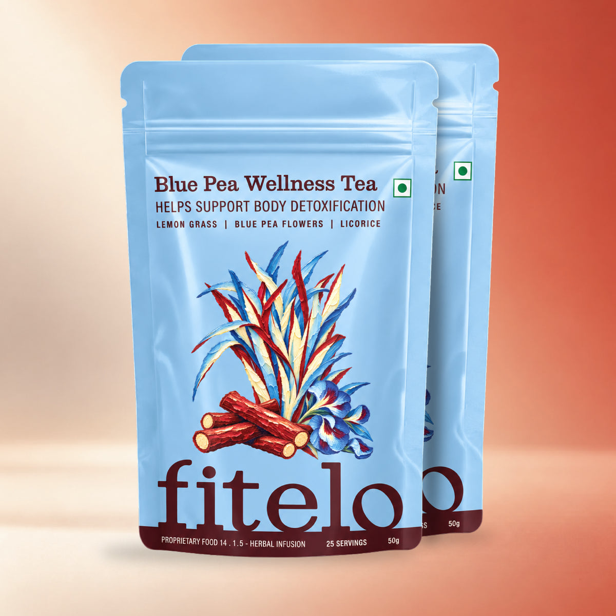 Antioxidant Rich Blue Pea Tea | Natural | Rich in Antioxidants, Improves Digestion | Helps in weight management | 50 cups