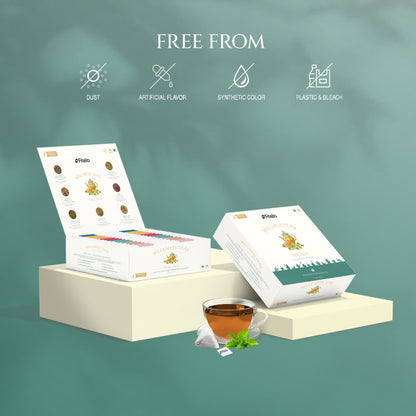 Wellness Teas Combo (Teabags) | 7 Flavors, 6 Bags Each | 42 Teabags