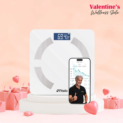Fitelo Smart Scale | Track 18 Body Metrics | Track your weight loss journey | Buy 1 Get 1 Free