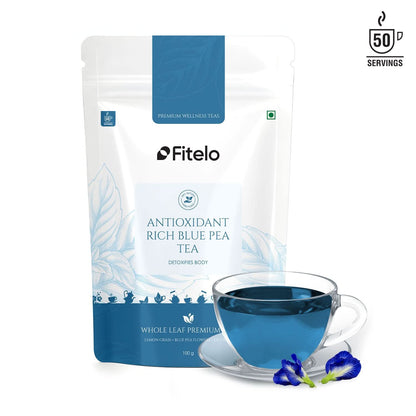 Antioxidant Rich Blue Pea Tea | Natural | Rich in Antioxidants, Improves Digestion | Helps in weight management | 50 cups