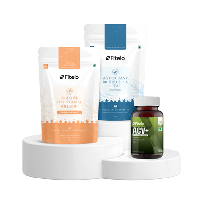 Fitelo Wellness Combo | Digestive Support, Detox & Metabolism Boost | 1 Month