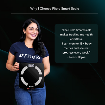 Fitelo Smart Scale | Track 18 Body Metrics | Track your weight loss journey
