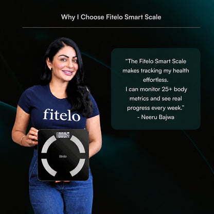 Fitelo Smart Scale 2.0 | Track 25+ Body Metrics | Track your weight loss journey