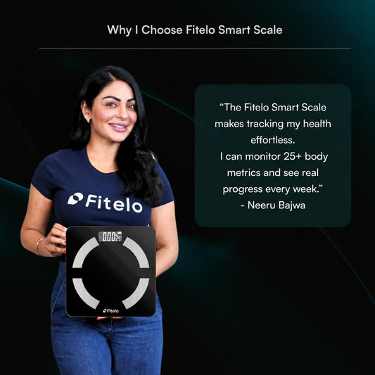 Fitelo Smart Scale 2.0 | Track 25+ Body Metrics | Track your weight loss journey