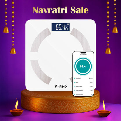 Fitelo Smart Scale | Track 18 Body Metrics | Track your weight loss journey